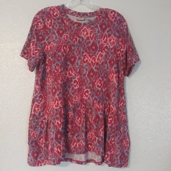 Logo by Lori Goldstein women's size M multicolored tunic top - Picture 1 of 13
